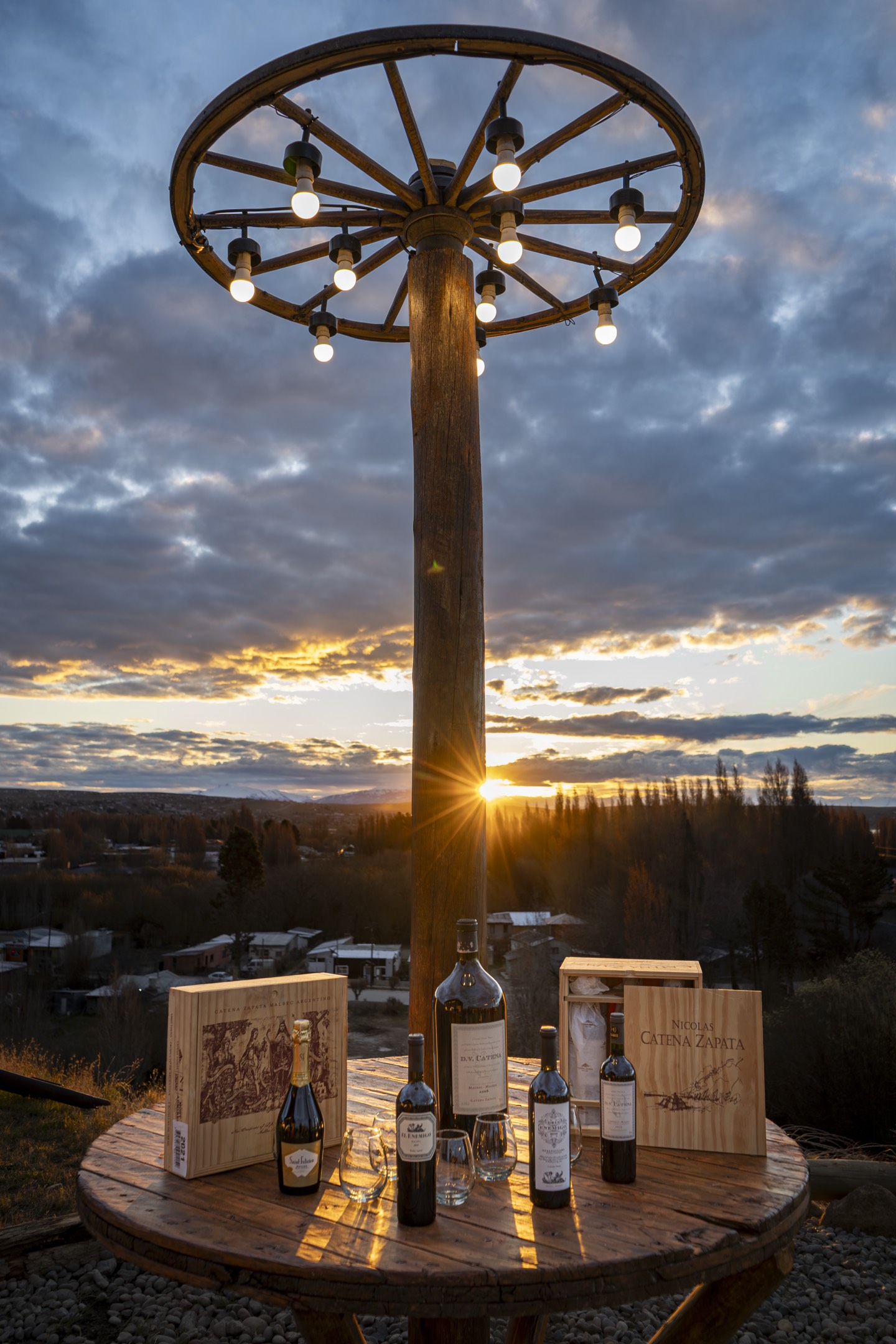 Terraza al atardecer